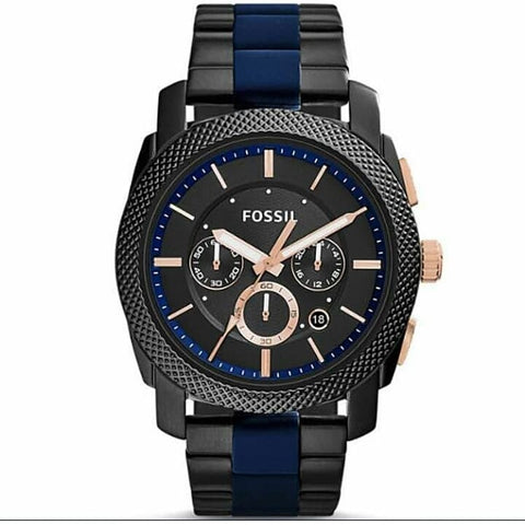 Fossil Black and Blue Male Watch