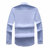 Lacoste Men's Sky Blue Long Sleeve Oxford Shirt .