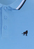 Peacocks Mens Light Blue Pique Tip Polo Shirt