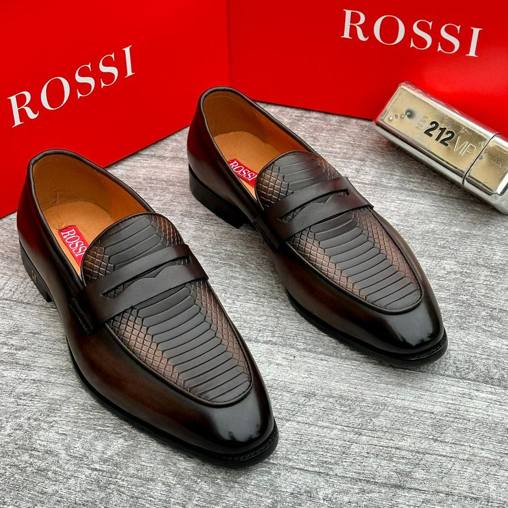 Rossi Brown Leather Shoes
