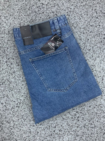 Givenchy Blue Straight Cut Men Jeans