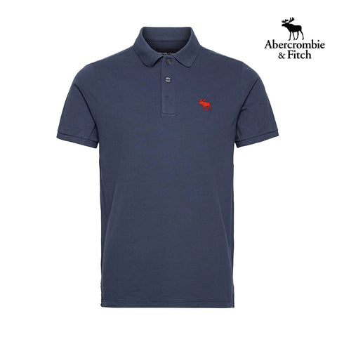 Abercrombie and Fitch Navy blue Men Polo