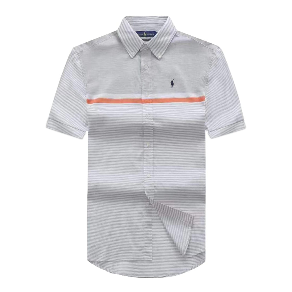 Polo Ralph Lauren Custom Fit Stripes Short Sleeve Oxford Shirt