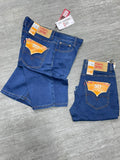 Levis 501 Blue Men Short Jeans