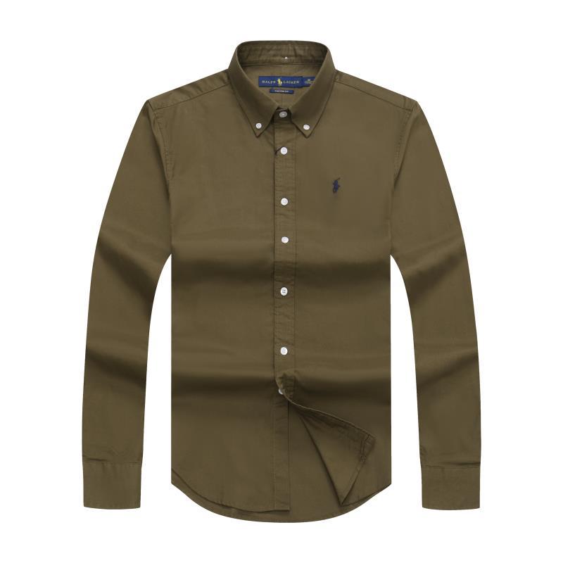 Polo Ralph Lauren Custom Fit Plain  Long Sleeve Oxford Shirt