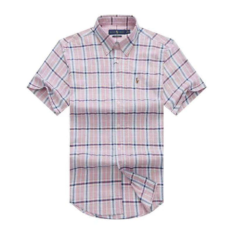 Polo Ralph Lauren Custom Fit Check Short Sleeve Oxford Shirt