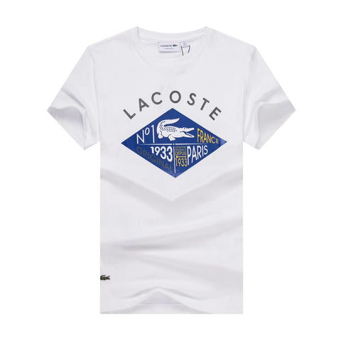Lacoste White Round Neck T shirt