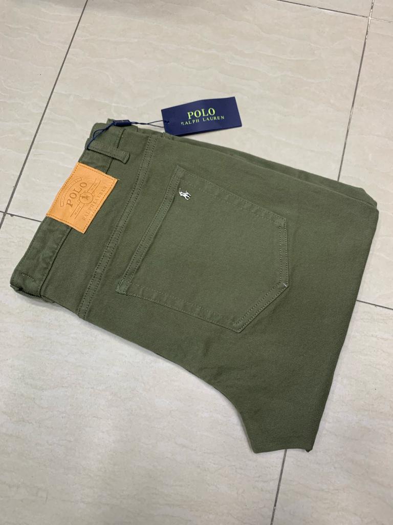 Ralph Lauren Green Small Pony Green Color Straight Jeans