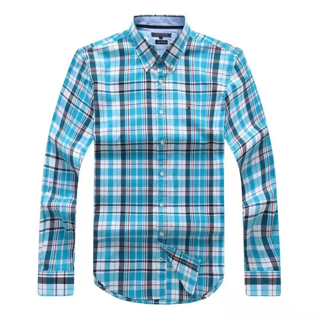 Tommy Hilfiger Blue Check Long Sleeve Shirt