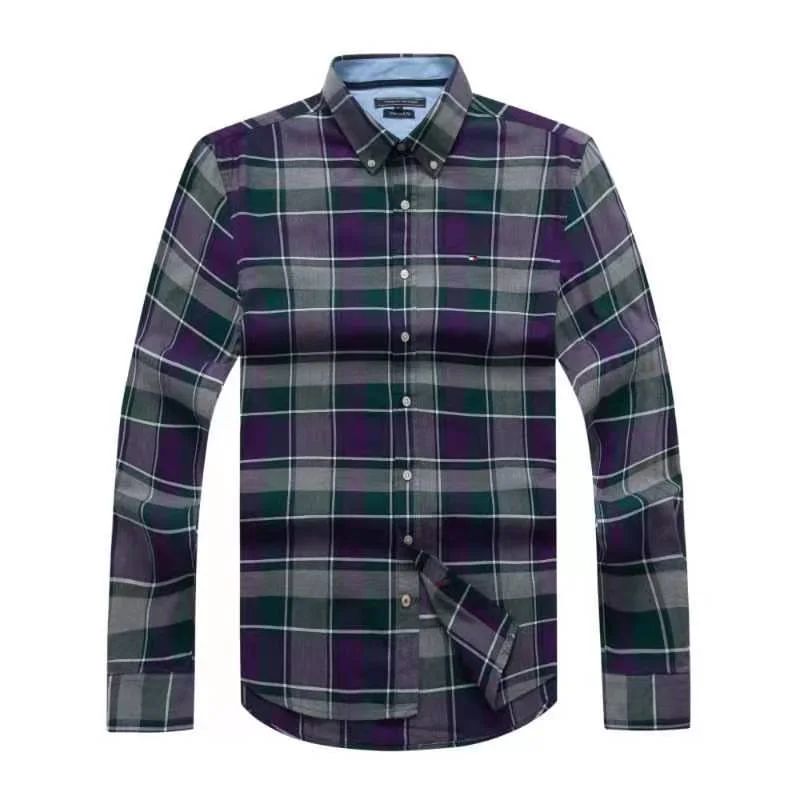 Tommy Hilfiger Purple Check Long Sleeve Shirt