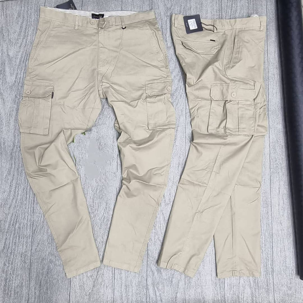 Massimo Cargo Cream Color Trouser