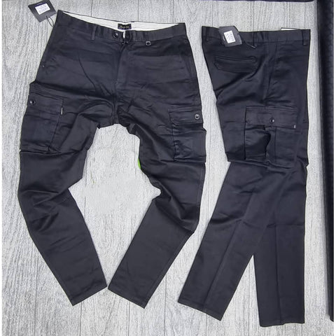 Massimo Cargo Black Color Trouser