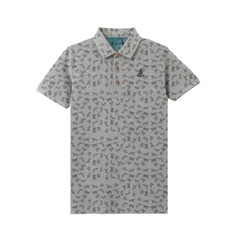 Rainforest Grey Dotted Polo