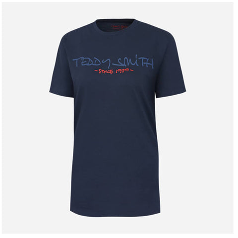 Teddy Smith Navy Blue Men T shirt