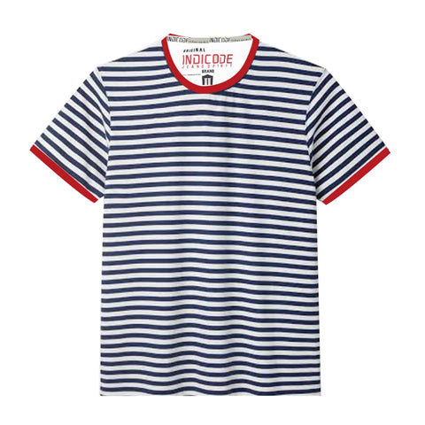 Indicode Men Stripe T shirt