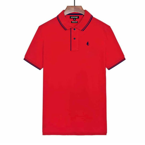 Newport Red Color Men Premium Polo