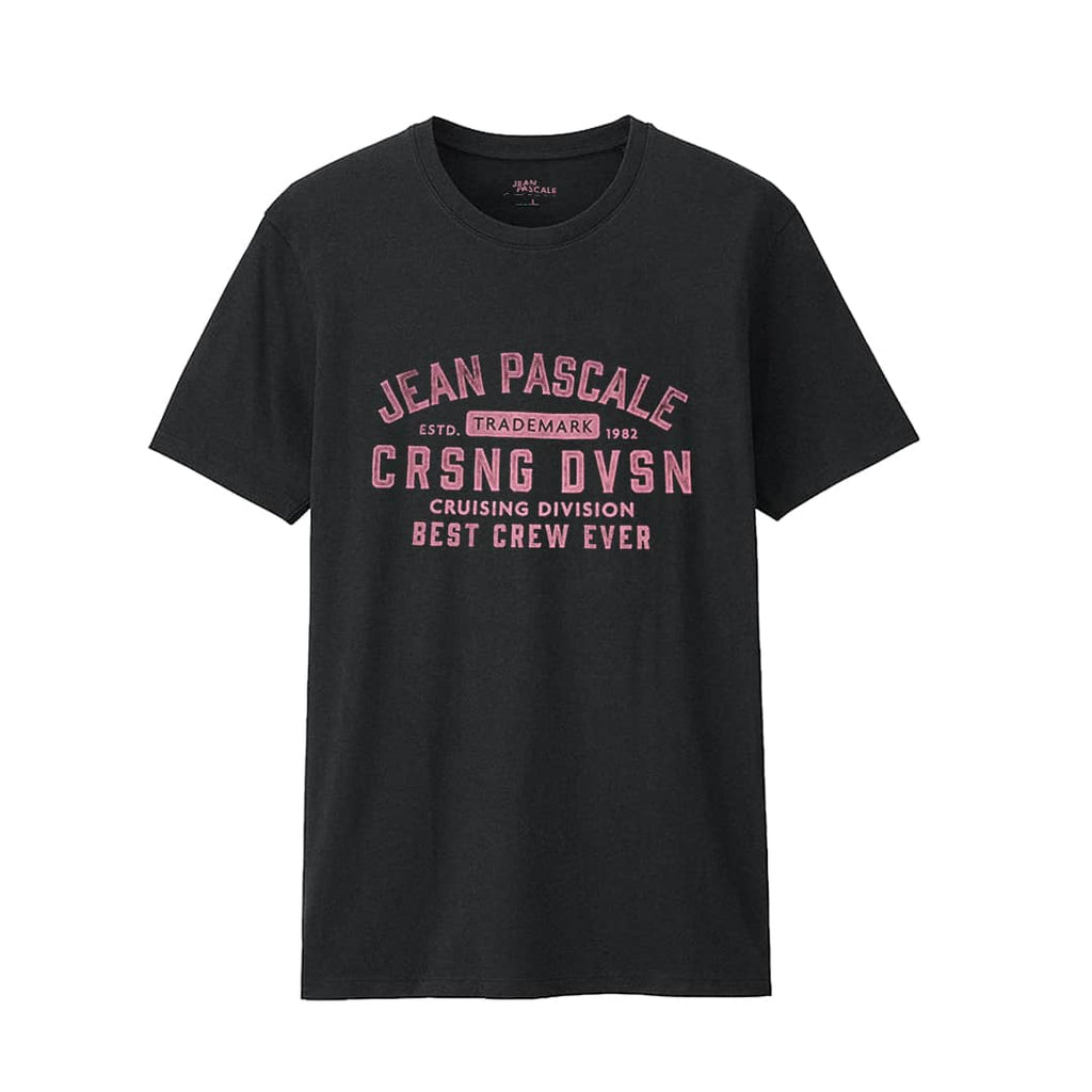 Jean Pascale Black Crew Neck T shirt