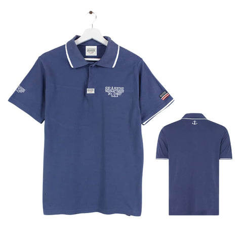 Seaside Nautical Legacy Navy Blue Polo