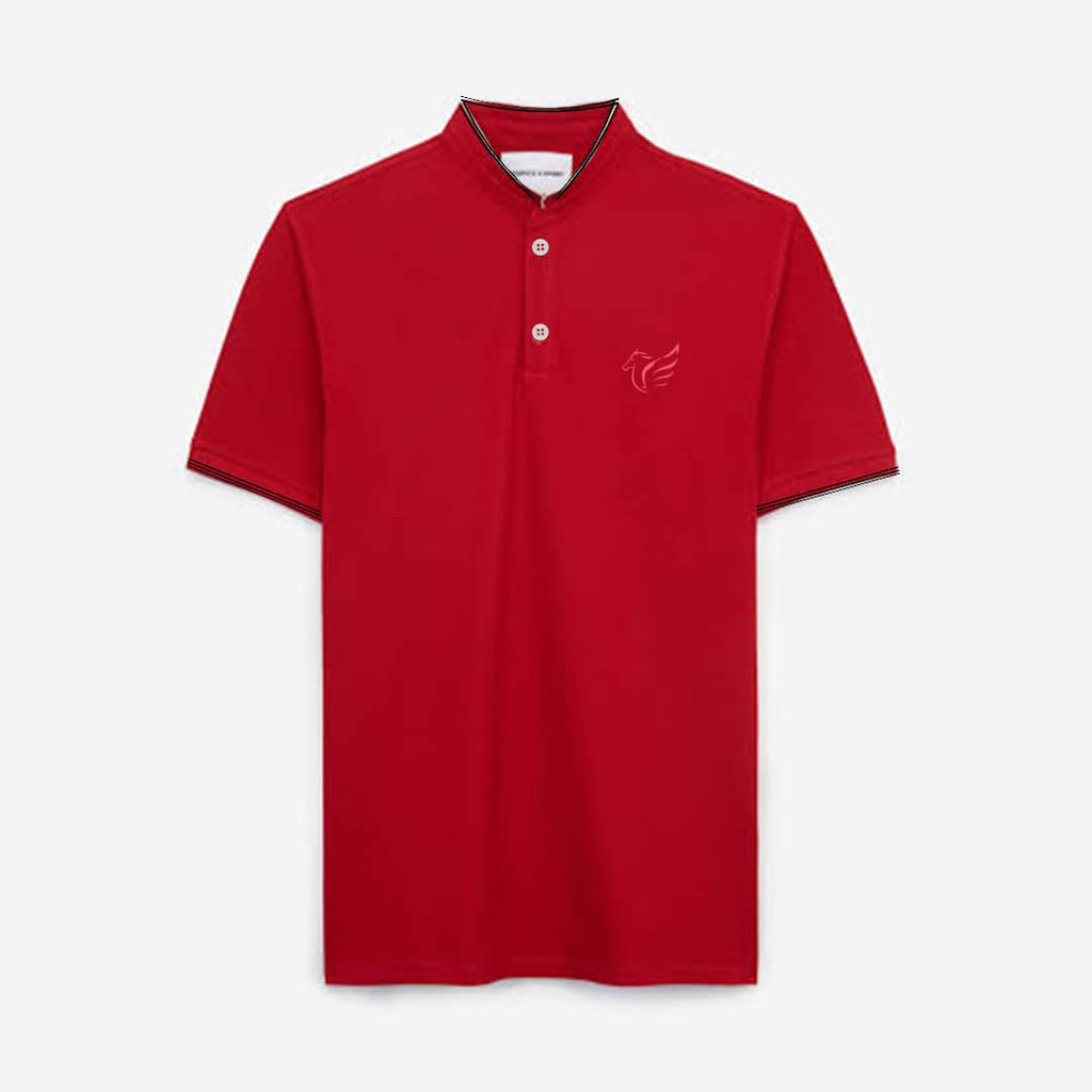 Caporiccio Red Band Collar T shirt