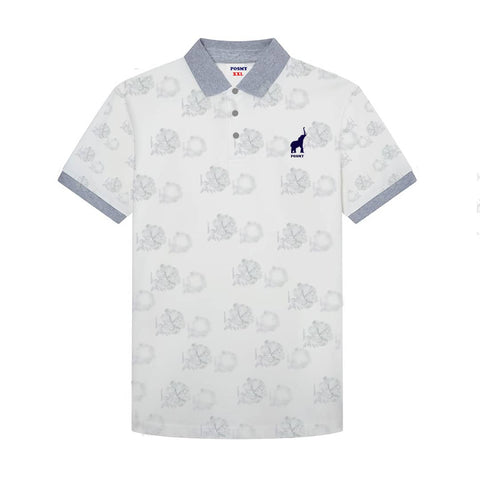 Pique Men White Polo