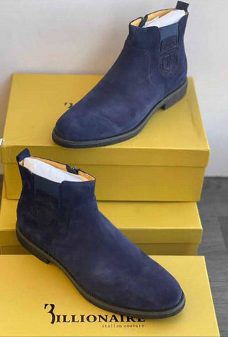 Billionaire Blue Suede Boot