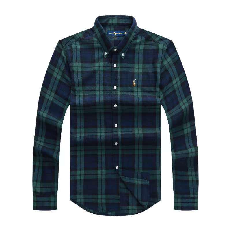 New Ralph Lauren Check Button Down Long Sleeve Men Shirt