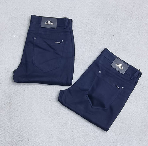 Mondo Navy Blue Men Chino