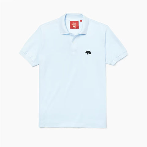 Bear House Sky Blue Men Polo