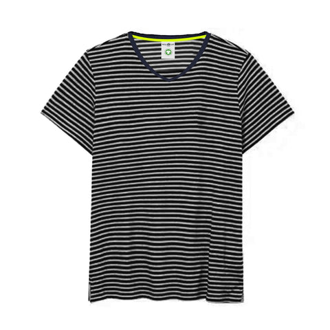 Royal Class Navy Blue Stripe Men T shirt