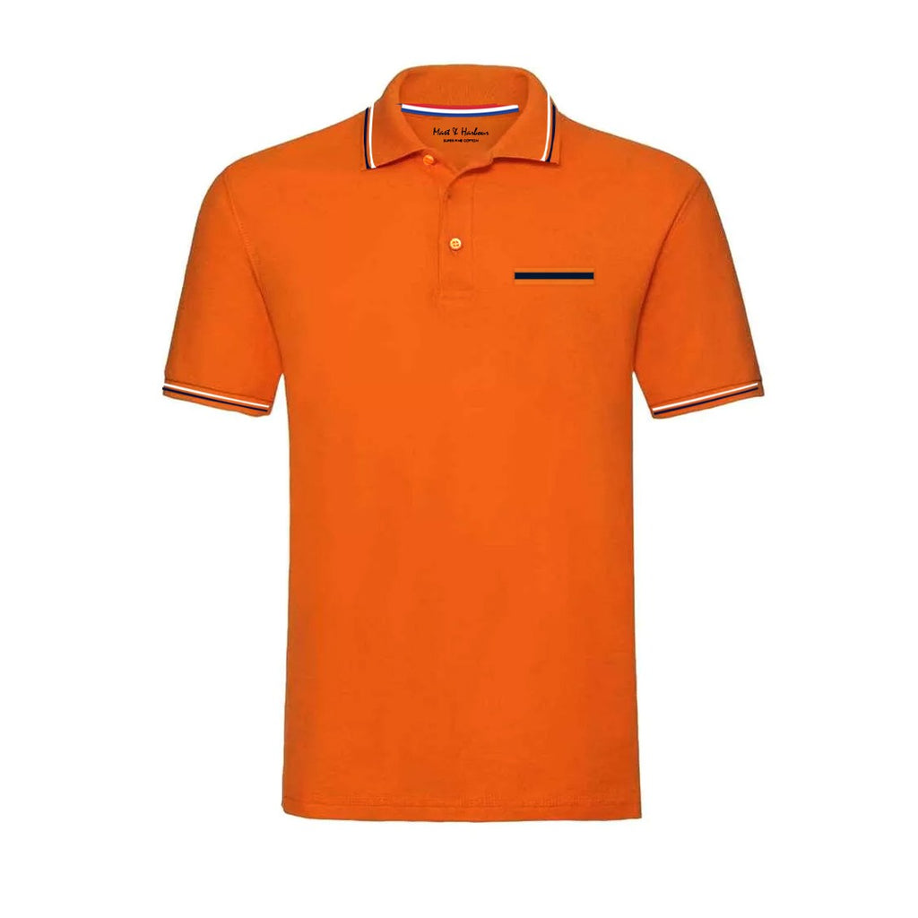 Mast & Harbour Orange Men Polo