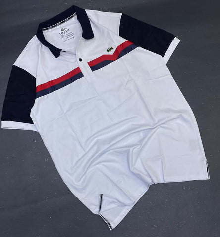 Lacoste Men White Polo