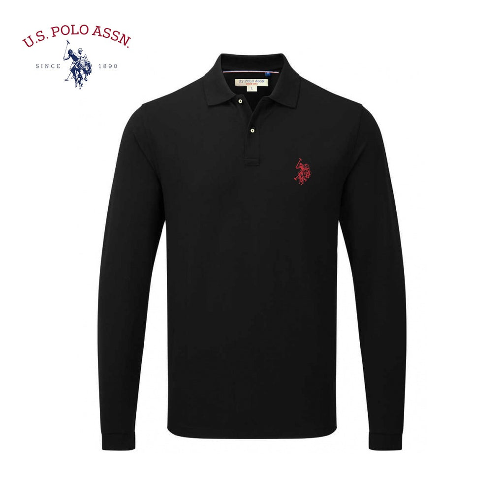 USPA ASSN MEN LONG SLEEVE POLO