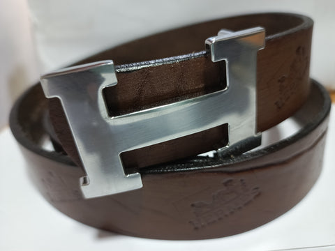 Hermes Brown Leather Belt