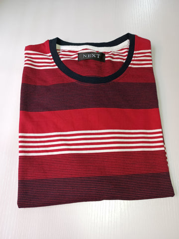 Next Men Red Stripe T shirt