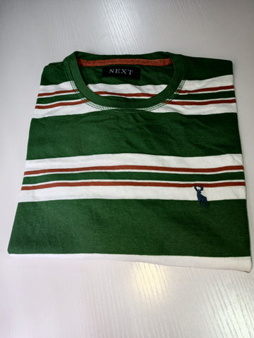 Next Green Stripe T shirt