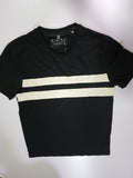 Denim Brand Men Black Stripe T shirt