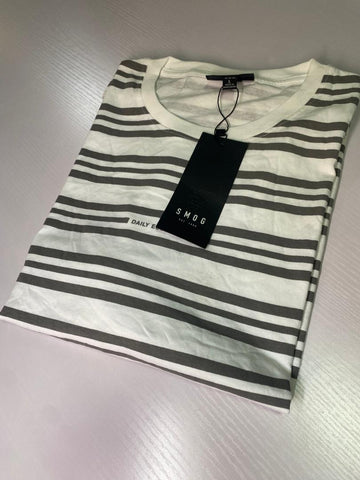 SMOG Men Stripe T shirt