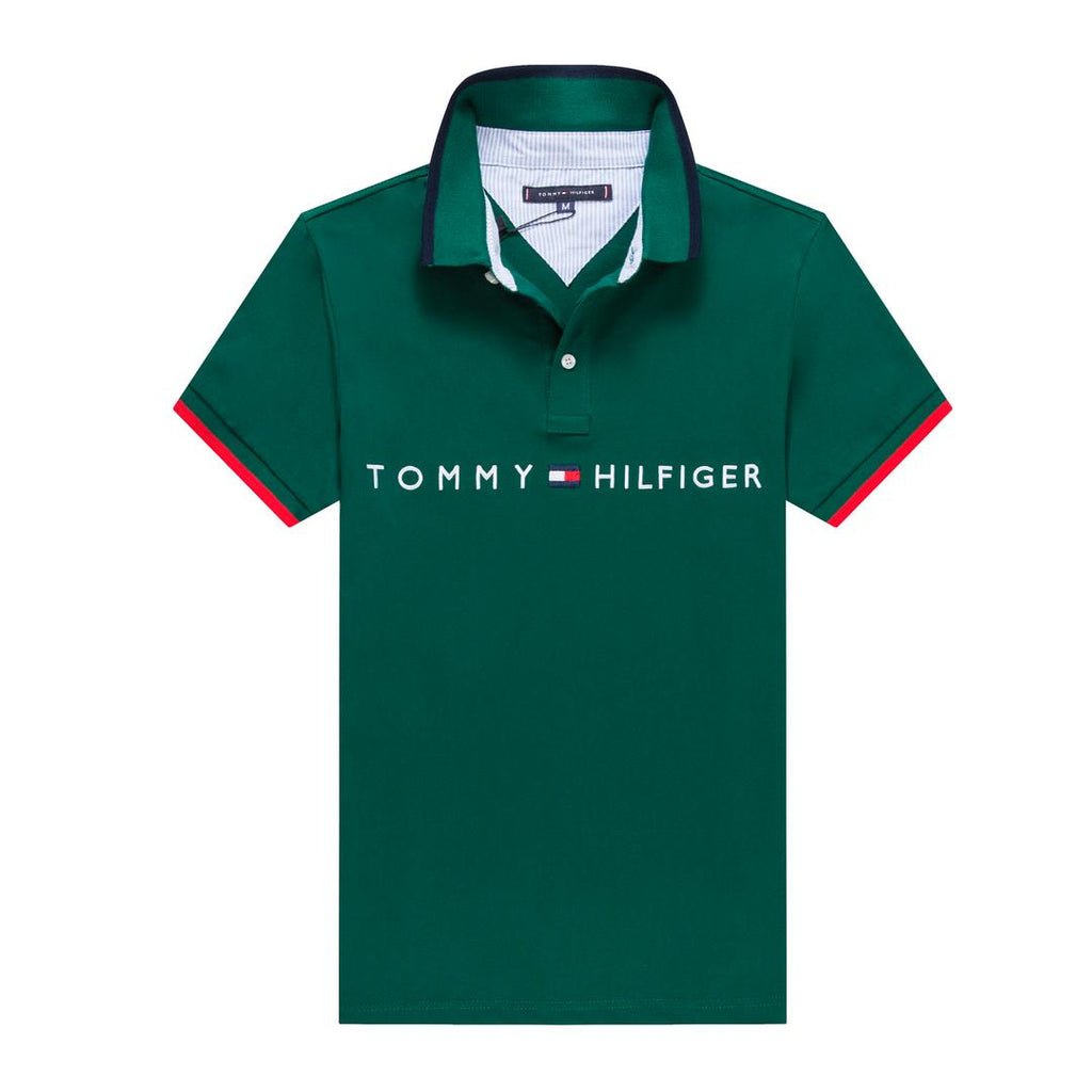 Tommy Hilfiger Green Men Polo