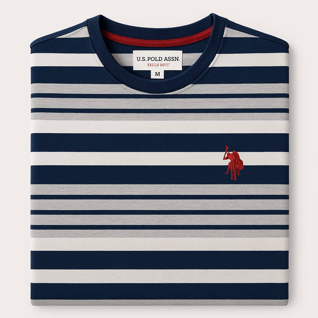 USPA ASSN STRIPE MEN T SHIRT