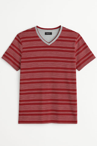 Next Men Red Stripe T shirt