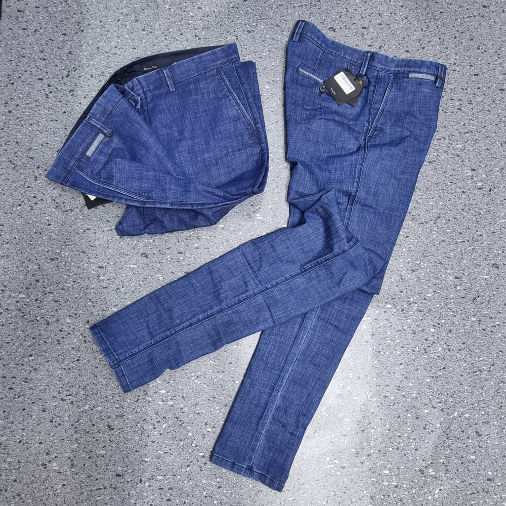 Massimo Italian Denim Chino Blue