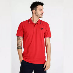 VENTURI RED MEN'S POLO SHIRT