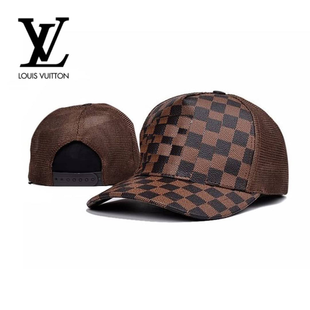 LV Brown Leather Hat