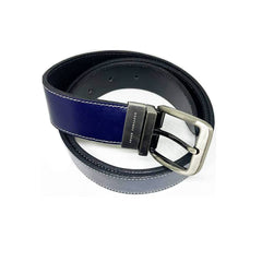 Geoffrey Beene Blue Leather Belt