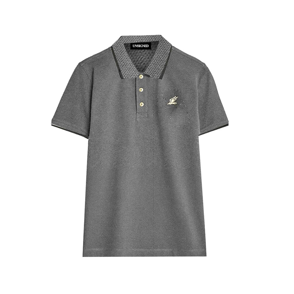 Unsigned Dark Grey Men Polo