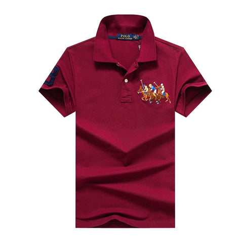 Polo Ralph Lauren Maroon Flying Pony Men Polo