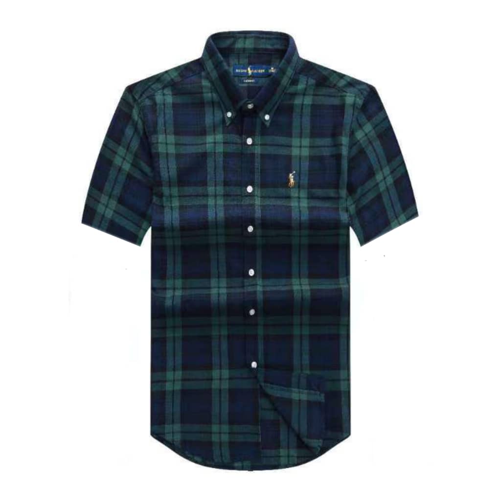 Ralph Lauren Men Short Sleeve Oxford Check Shirt