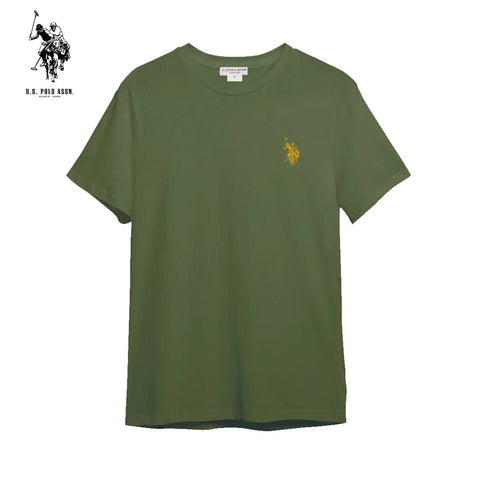 US POLO ASSN GREEN MEN ROUND NECK T SHIRT