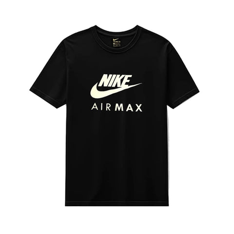 Nike Airmax Black Crew Neck Men T shirt