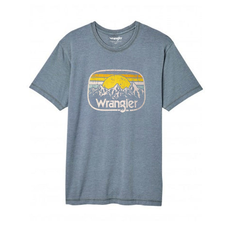 Wrangler Men Blue T shirt